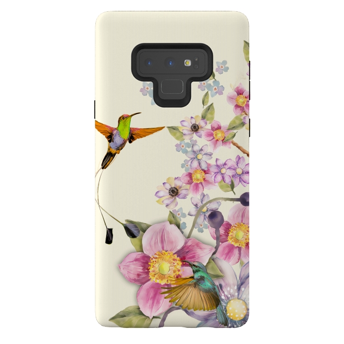 Galaxy Note 9 StrongFit Tropical Kingfisher by Creativeaxle