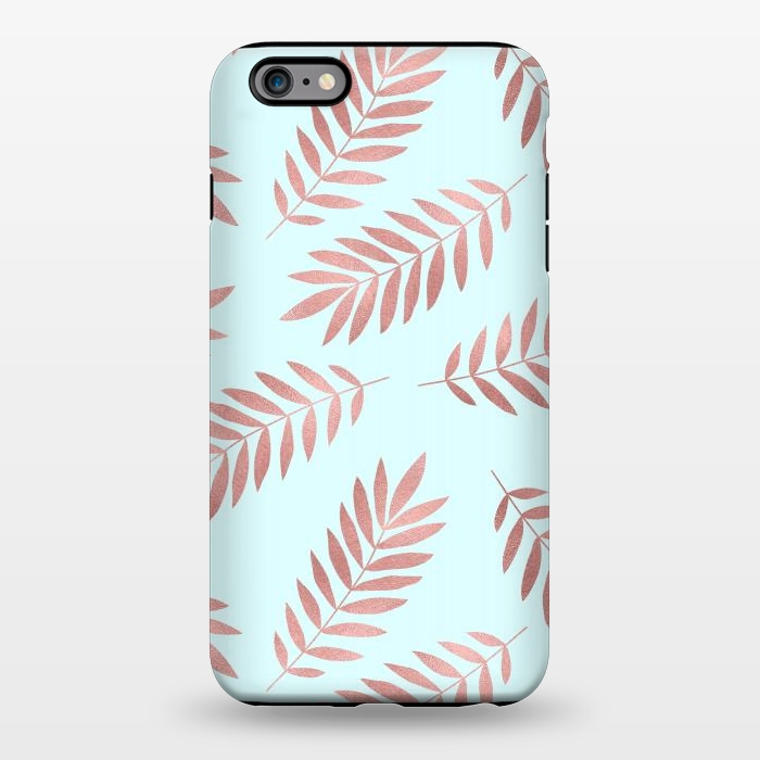 iPhone 6/6s plus StrongFit Rose Gold Leaves by Creativeaxle