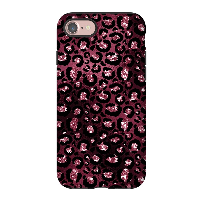 iPhone 7 StrongFit Purple Pink Cheetah Skin by  Utart