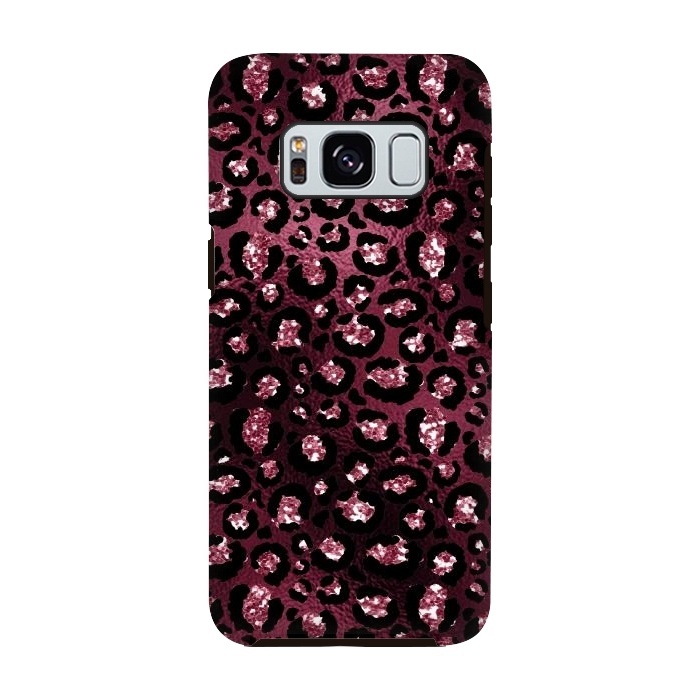 Galaxy S8 StrongFit Purple Pink Cheetah Skin by  Utart
