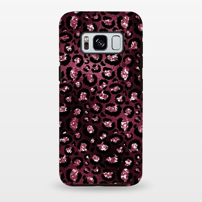 Galaxy S8 plus StrongFit Purple Pink Cheetah Skin by  Utart