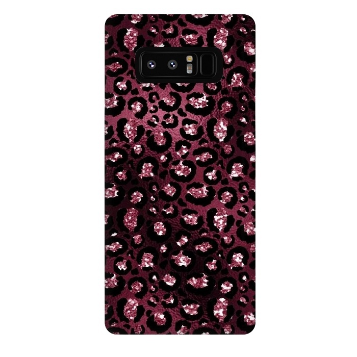 Galaxy Note 8 StrongFit Purple Pink Cheetah Skin by  Utart