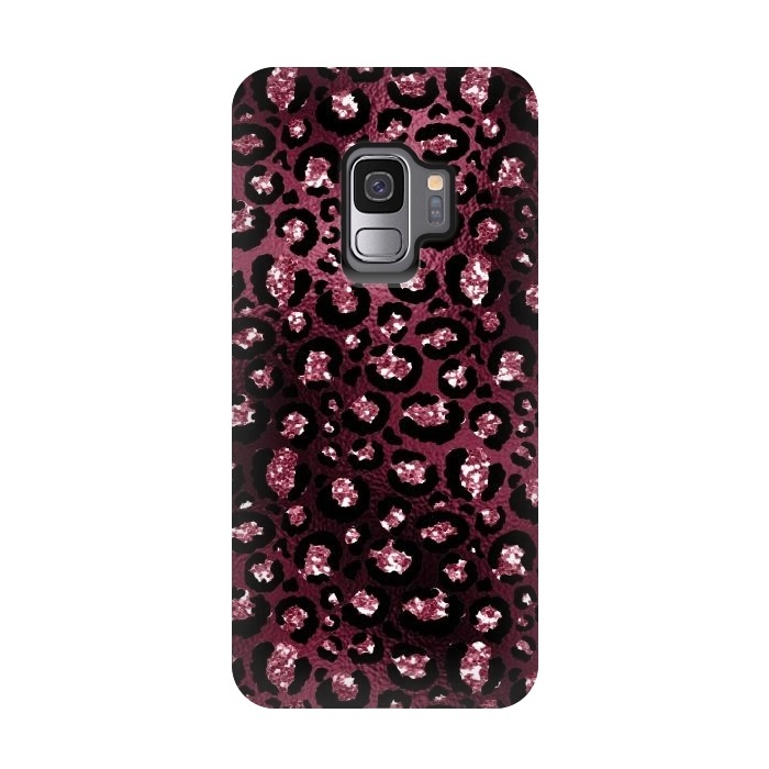 Galaxy S9 StrongFit Purple Pink Cheetah Skin by  Utart