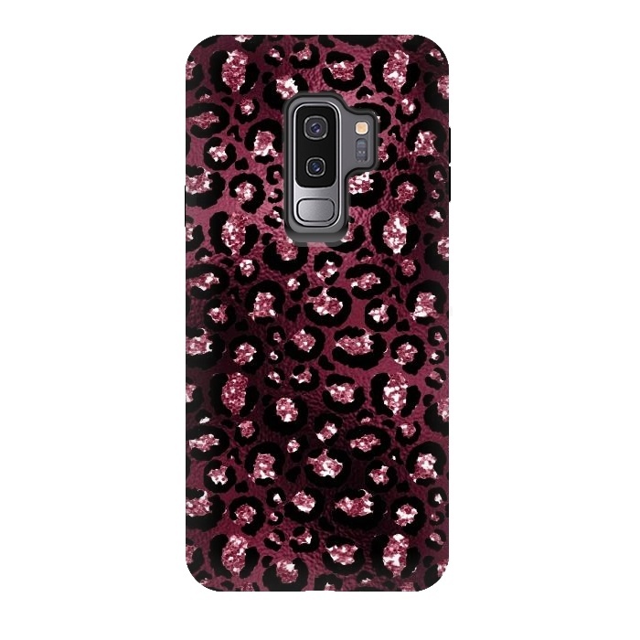 Galaxy S9 plus StrongFit Purple Pink Cheetah Skin by  Utart