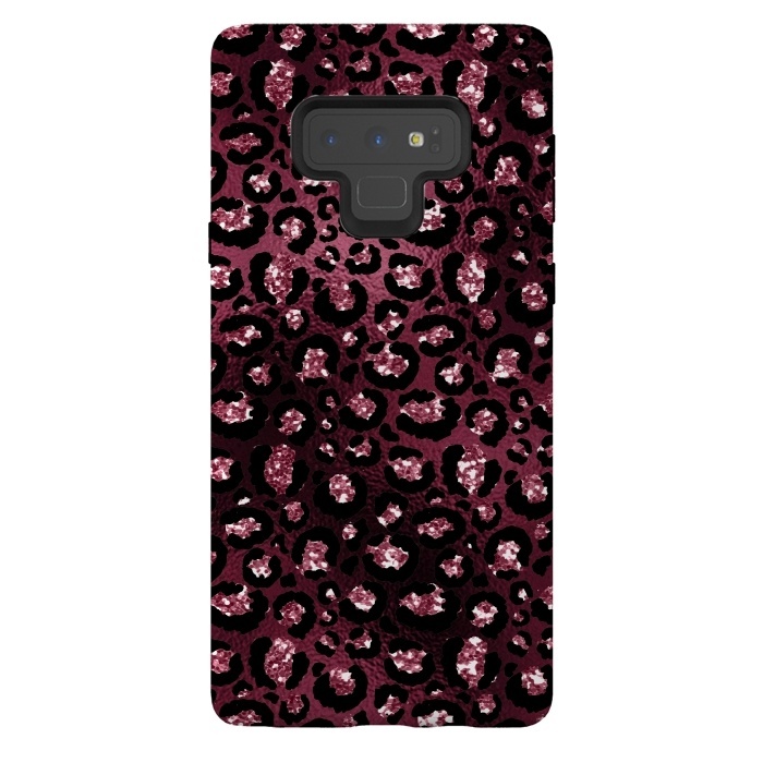 Galaxy Note 9 StrongFit Purple Pink Cheetah Skin by  Utart