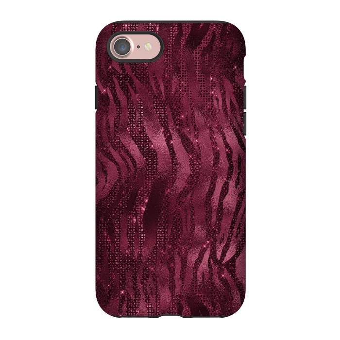 iPhone 7 StrongFit Purple Pink Tiger Skin by  Utart