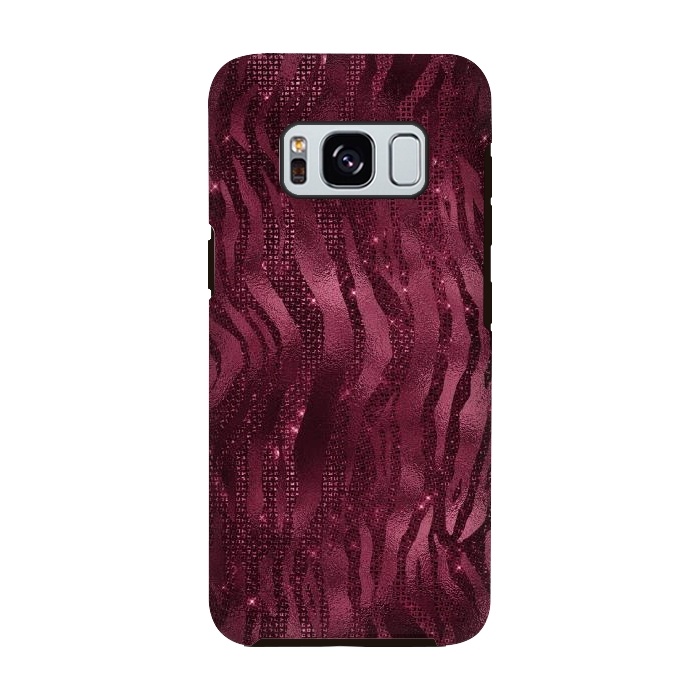 Galaxy S8 StrongFit Purple Pink Tiger Skin by  Utart