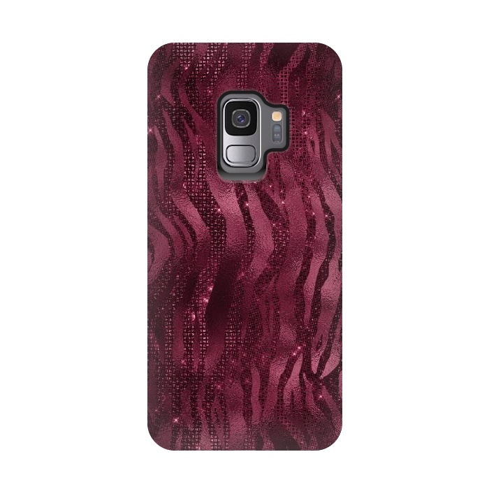 Galaxy S9 StrongFit Purple Pink Tiger Skin by  Utart