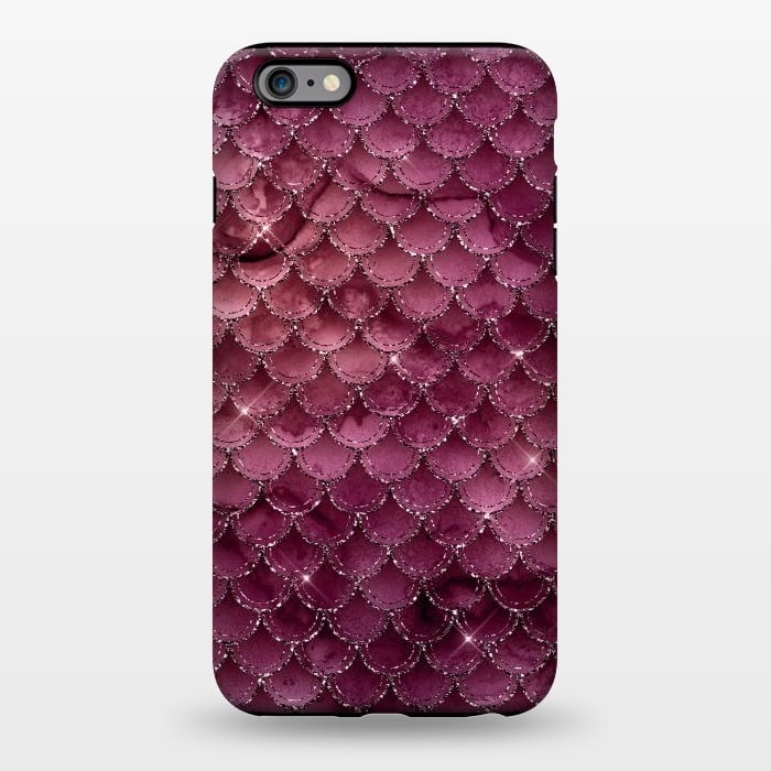 iPhone 6/6s plus StrongFit Purple Silver Mermaid Scales by  Utart