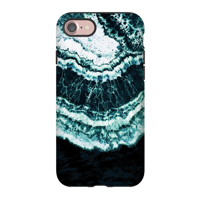 iPhone 7 StrongFit Dark green agate marble by Oana 