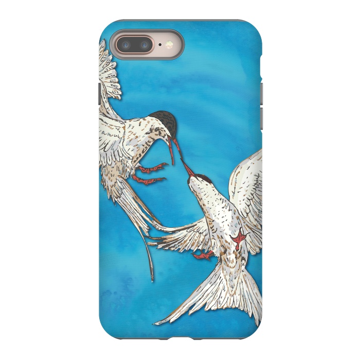 iPhone 7 plus StrongFit Arctic Terns by Lotti Brown