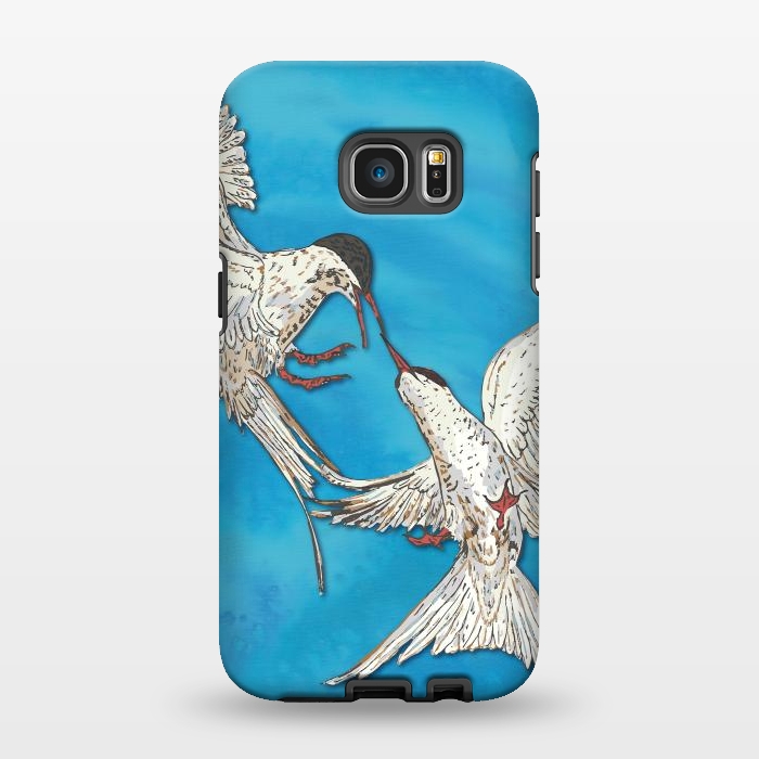 Galaxy S7 EDGE StrongFit Arctic Terns by Lotti Brown