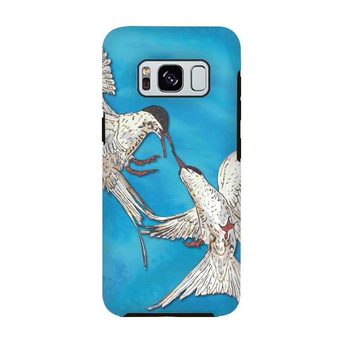 Galaxy S8 StrongFit Arctic Terns by Lotti Brown