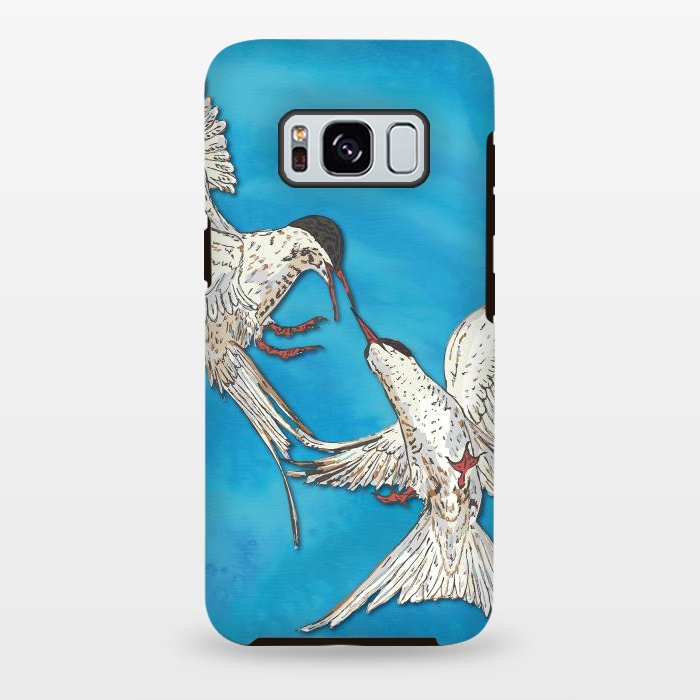 Galaxy S8 plus StrongFit Arctic Terns by Lotti Brown