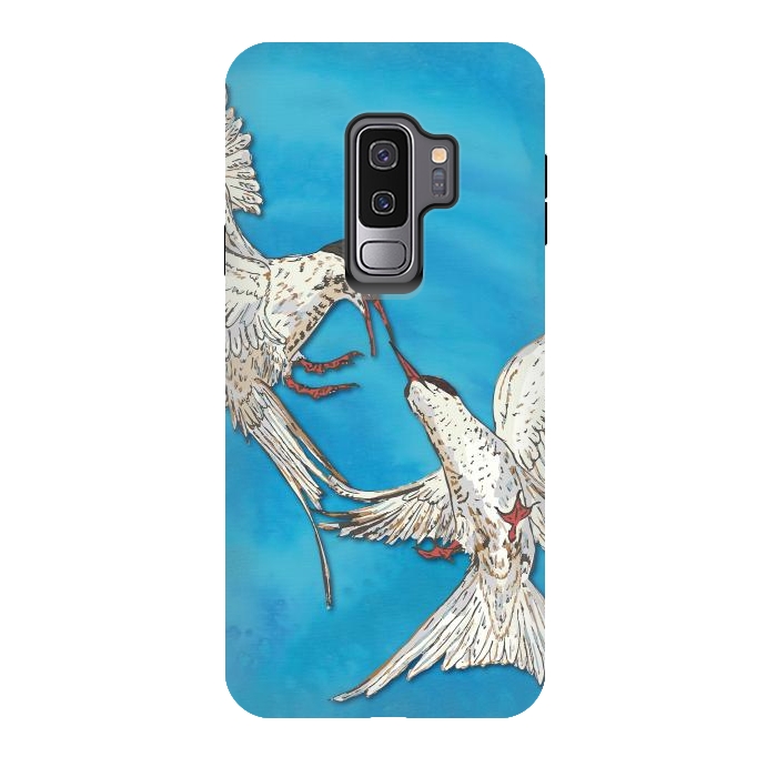 Galaxy S9 plus StrongFit Arctic Terns by Lotti Brown