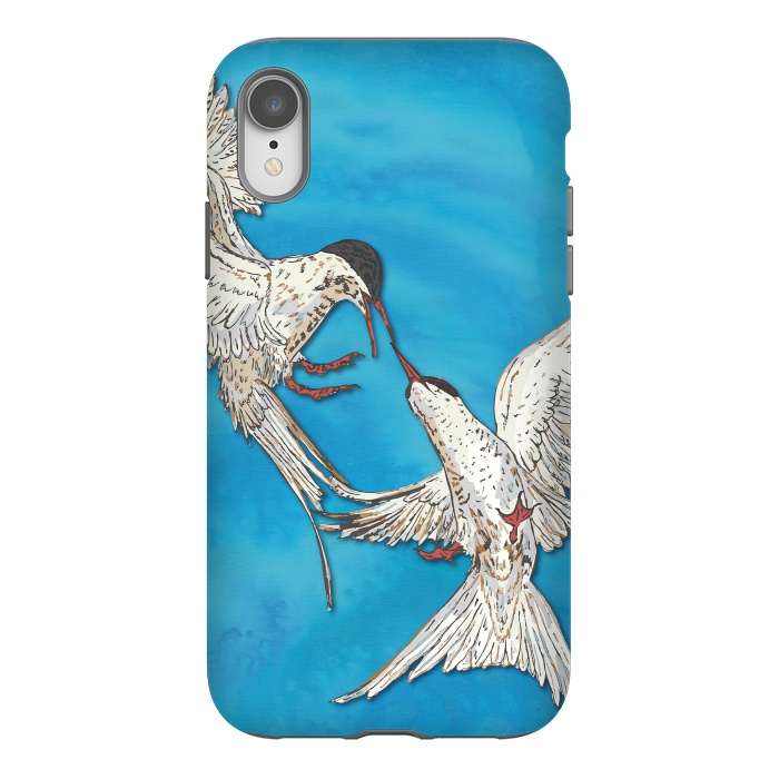 iPhone Xr StrongFit Arctic Terns by Lotti Brown
