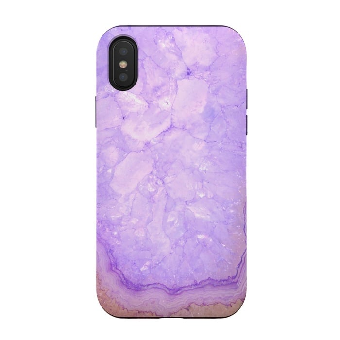 iPhone Xs / X StrongFit Purple Agate by  Utart
