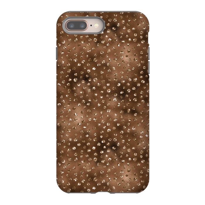 iPhone 7 plus StrongFit Copper Polka Dots  by  Utart