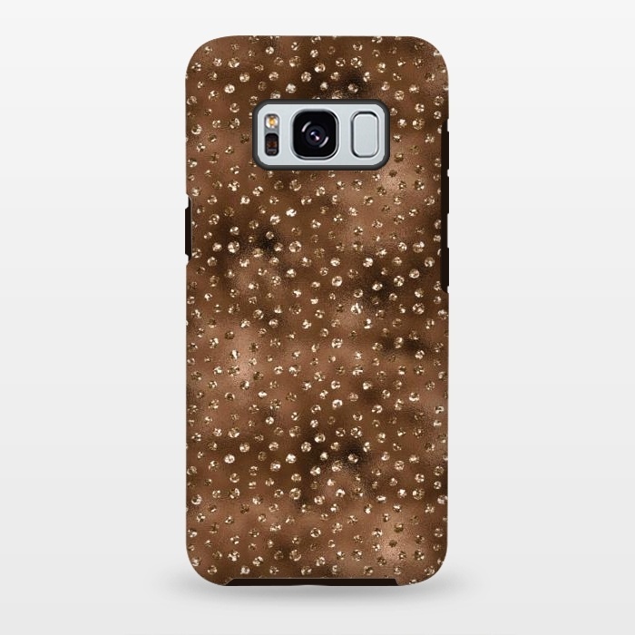 Galaxy S8 plus StrongFit Copper Polka Dots  by  Utart