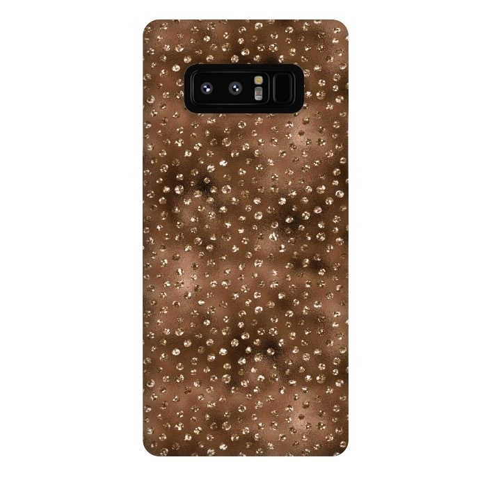 Galaxy Note 8 StrongFit Copper Polka Dots  by  Utart
