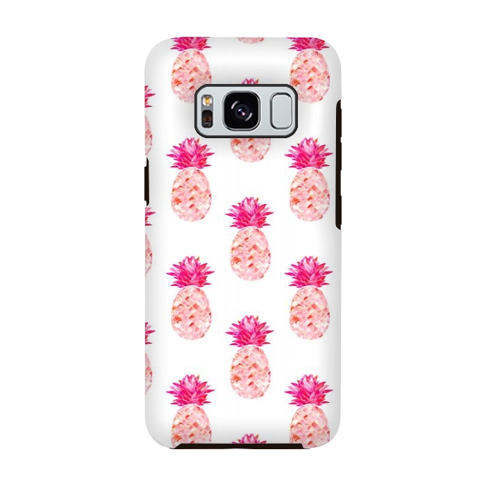 Galaxy S8 StrongFit Hala Kahiki Pink Pattern  by Amaya Brydon