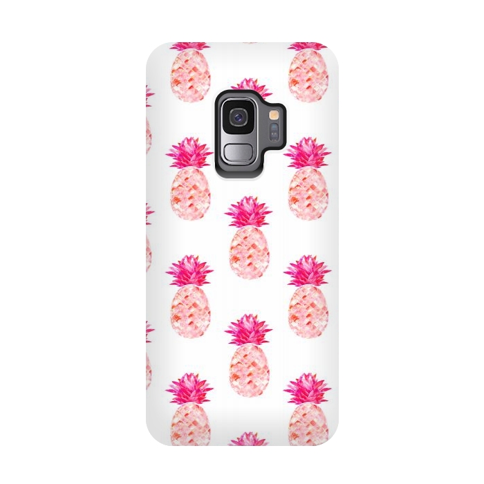 Galaxy S9 StrongFit Hala Kahiki Pink Pattern  by Amaya Brydon