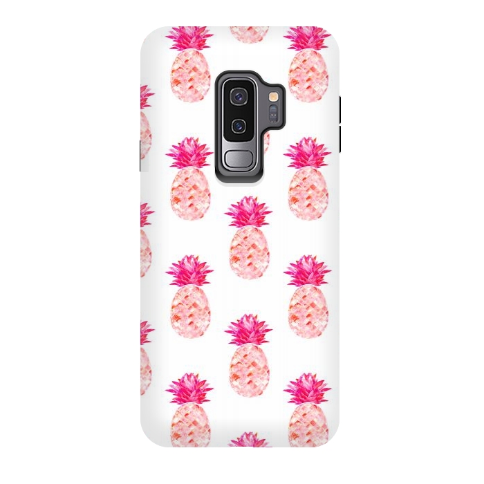 Galaxy S9 plus StrongFit Hala Kahiki Pink Pattern  by Amaya Brydon