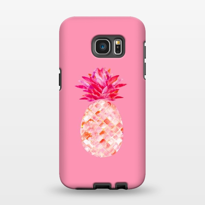 Galaxy S7 EDGE StrongFit  Hala Kahiki Pink by Amaya Brydon