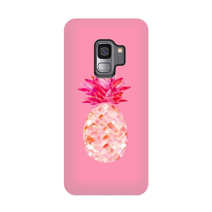Galaxy S9 StrongFit  Hala Kahiki Pink by Amaya Brydon