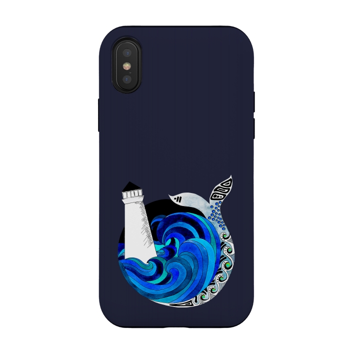 iPhone Xs / X StrongFit Nova Scotian Seas by Amaya Brydon