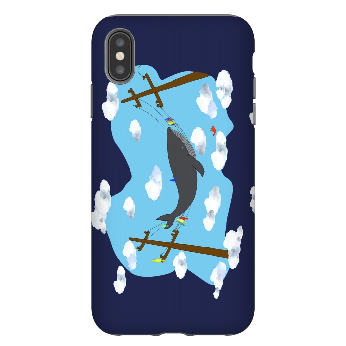 iPhone Xs Max StrongFit There's Not Always Room For One More ( dark blue ) by Amaya Brydon