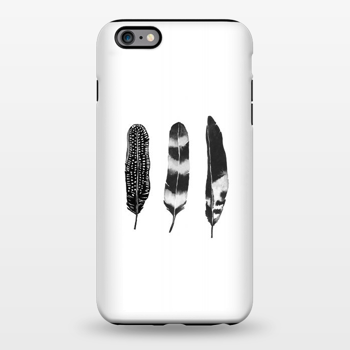 iPhone 6/6s plus StrongFit Dark Feather by Amaya Brydon