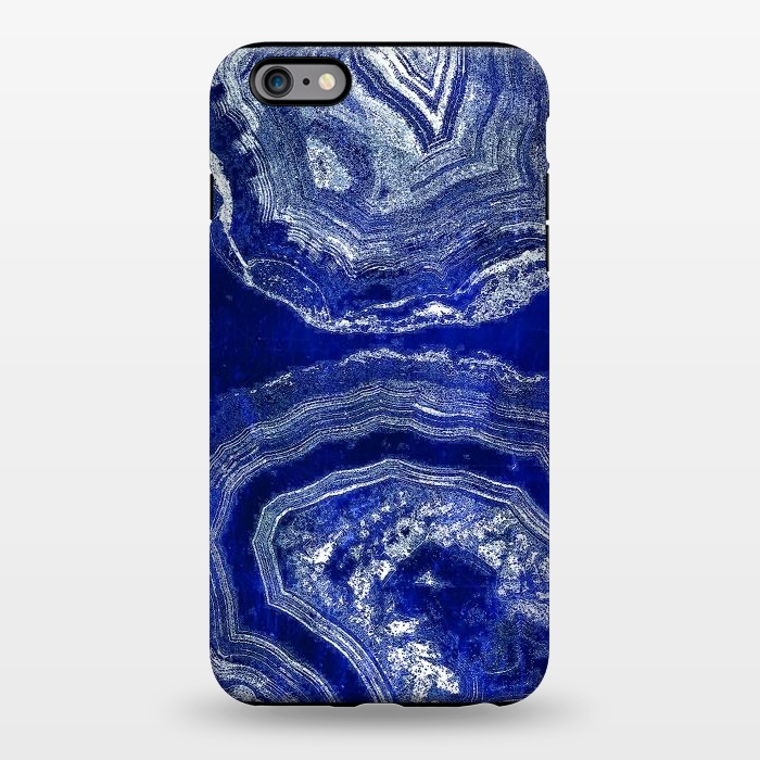 iPhone 6/6s plus StrongFit Indigo blue agate marble art by Oana 