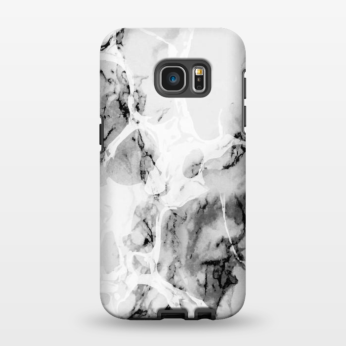 Galaxy S7 EDGE StrongFit Monochrome marble texture by Oana 