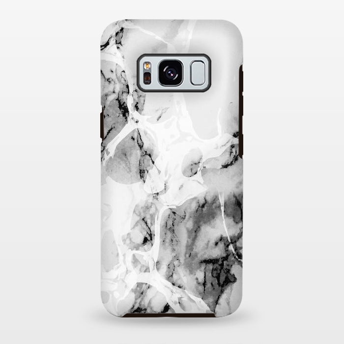 Galaxy S8 plus StrongFit Monochrome marble texture by Oana 