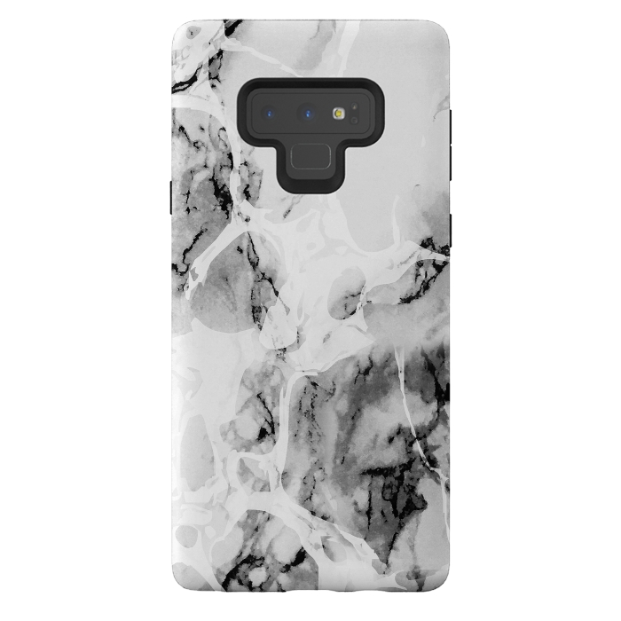 Galaxy Note 9 StrongFit Monochrome marble texture by Oana 