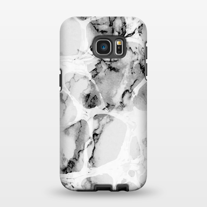 Galaxy S7 EDGE StrongFit Monochrome elegant marble by Oana 