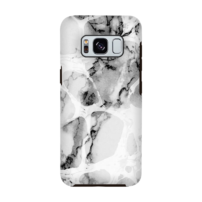 Galaxy S8 StrongFit Monochrome elegant marble by Oana 