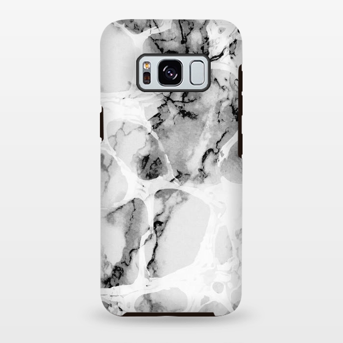 Galaxy S8 plus StrongFit Monochrome elegant marble by Oana 