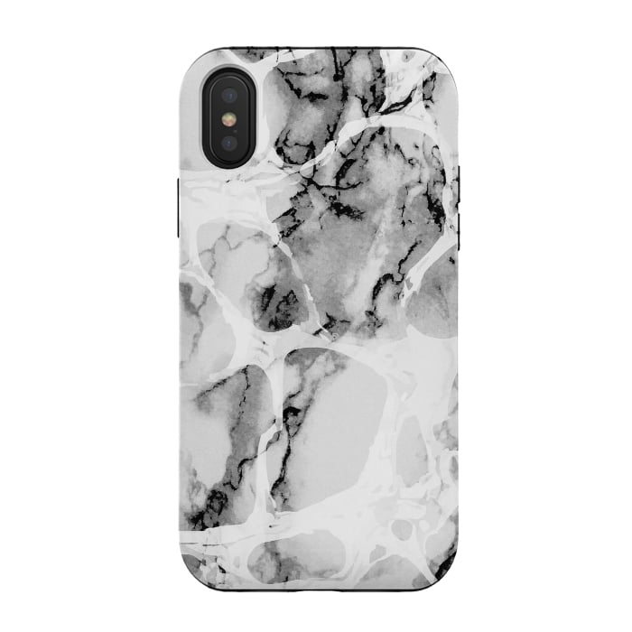 iPhone Xs / X StrongFit Monochrome elegant marble by Oana 