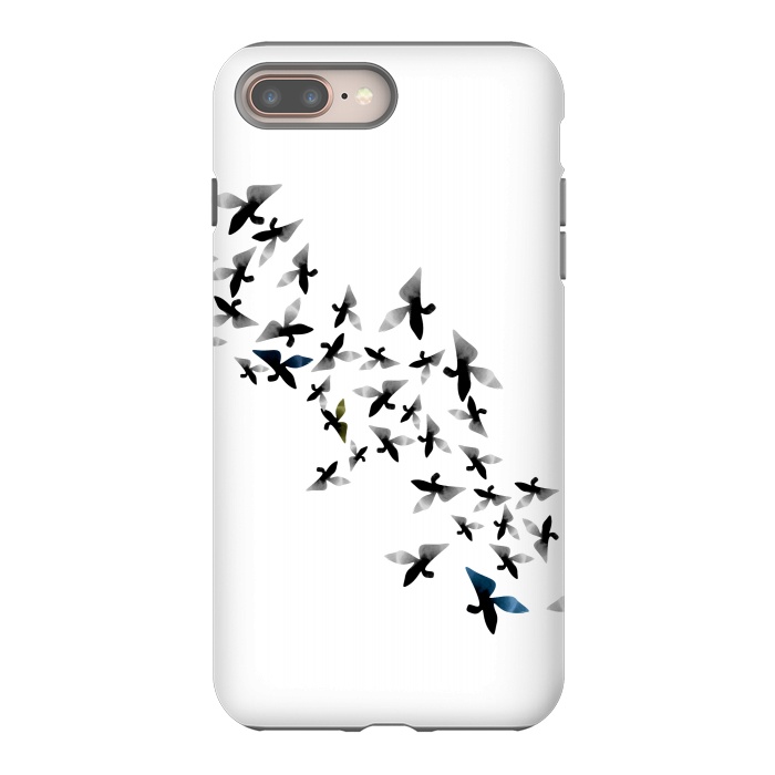 iPhone 7 plus StrongFit Origami Birds by Amaya Brydon