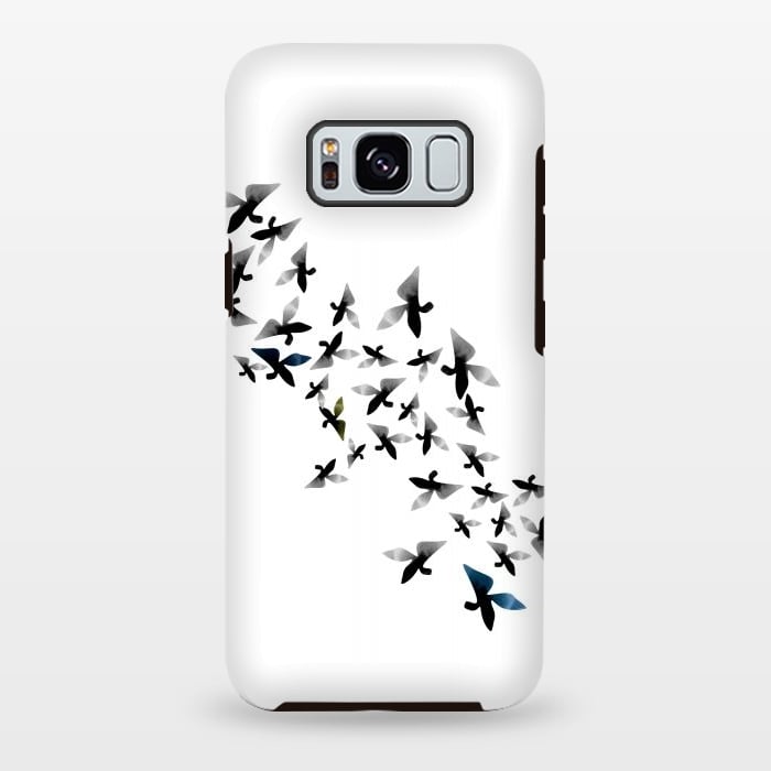 Galaxy S8 plus StrongFit Origami Birds by Amaya Brydon