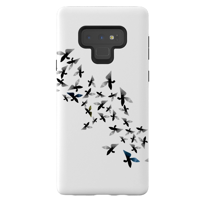 Galaxy Note 9 StrongFit Origami Birds by Amaya Brydon