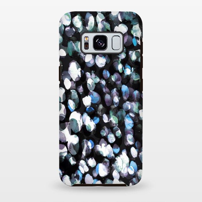 Galaxy S8 plus StrongFit Watercolor spotted abstract art by Oana 
