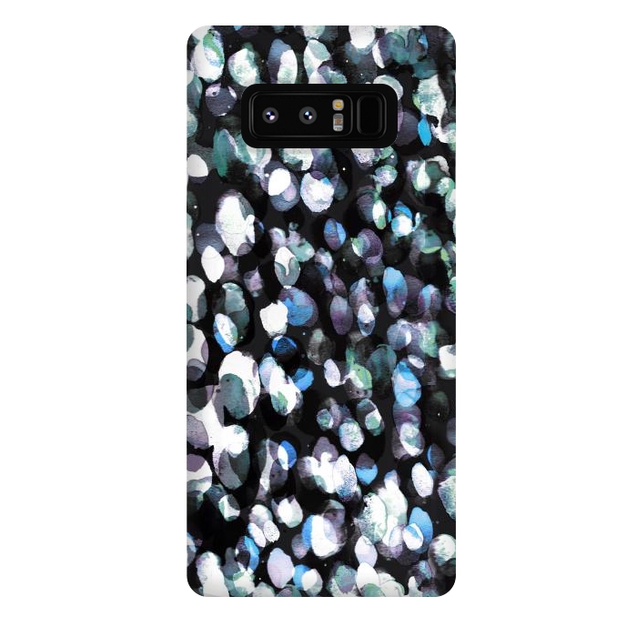 Galaxy Note 8 StrongFit Watercolor spotted abstract art by Oana 