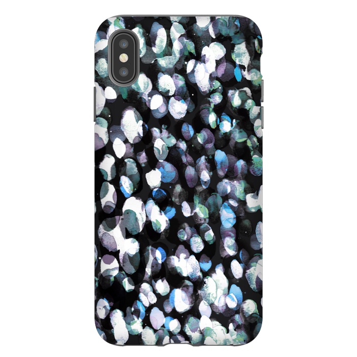 iPhone Xs Max StrongFit Watercolor spotted abstract art by Oana 