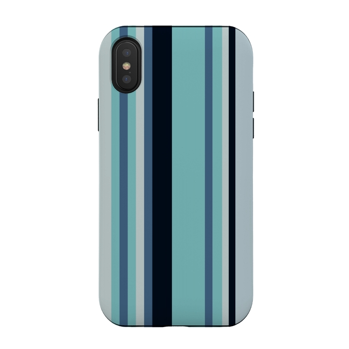 iPhone Xs / X StrongFit Vertical Stripe Pattern by Dhruv Narelia
