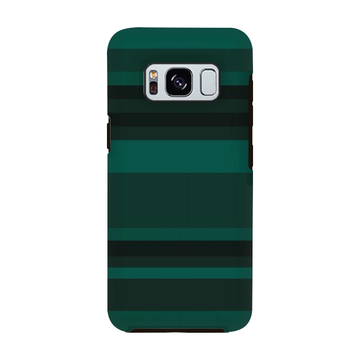 Galaxy S8 StrongFit Green Stripes by Dhruv Narelia