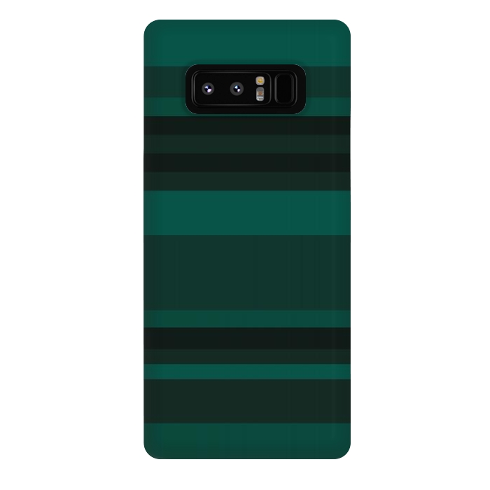 Galaxy Note 8 StrongFit Green Stripes by Dhruv Narelia