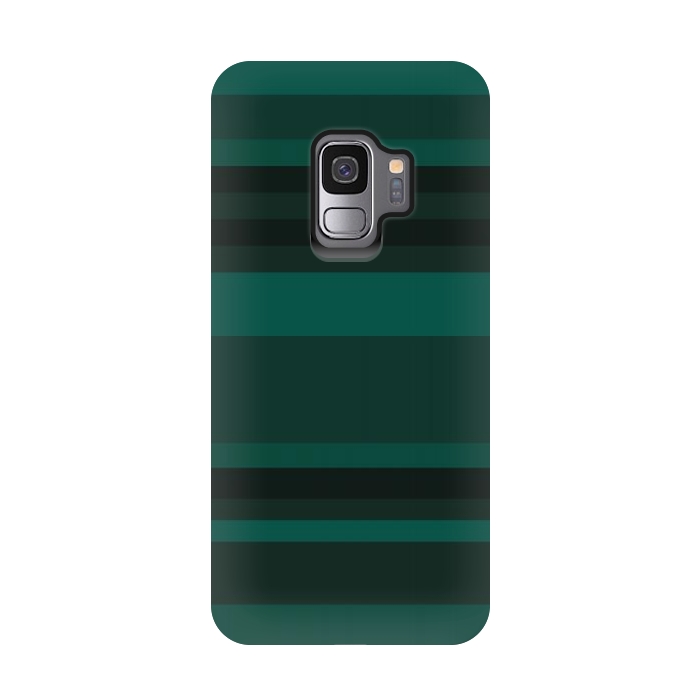 Galaxy S9 StrongFit Green Stripes by Dhruv Narelia